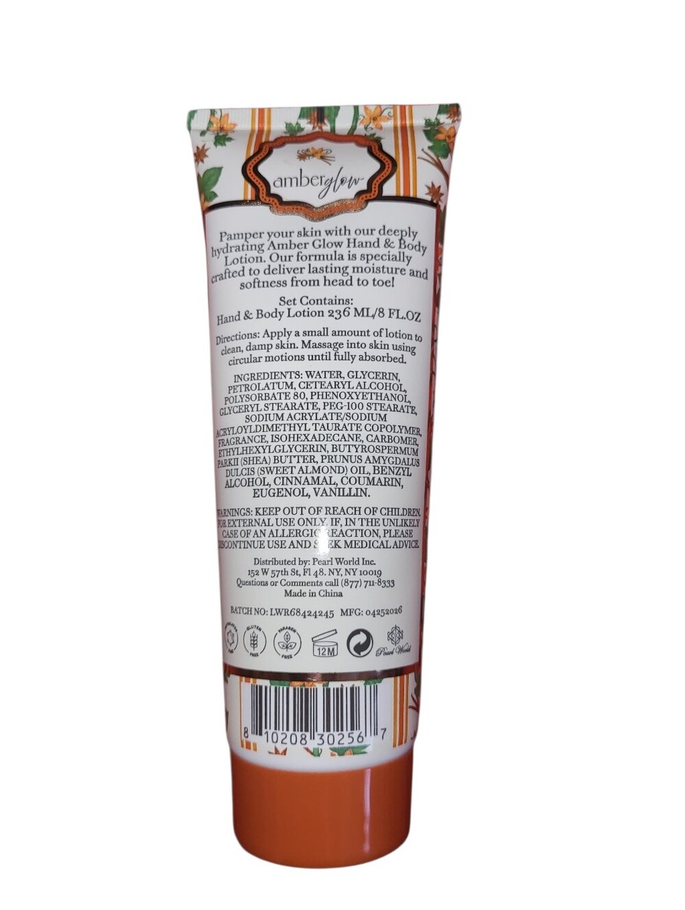 Vanilla Spice Moisturizing Hand & Body Lotion - White & Orange - Picture 3 of 3